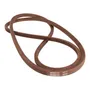 Top view of a replacement belt for machinery or equipment.