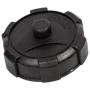 Top view of a fuel tank cap for outdoor power equipment.