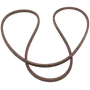 Top view of a rubber belt, typically used in machinery or equipment.