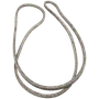 Top view of a replacement belt for machinery or equipment.