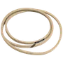 Top view of a replacement belt for machinery or equipment.
