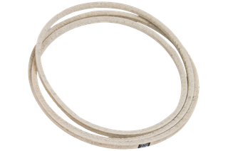 Top view of a coiled replacement belt, suitable for machinery or equipment.