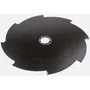 Top view of a circular saw blade with a central hole and multiple teeth.