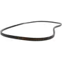 Side view of a Husqvarna drive belt with visible part numbers.