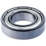 Close-up view of a metal ball bearing.