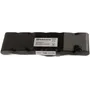 Top view of a Husqvarna Li-Ion battery with labeling, including 'This Side Down'.