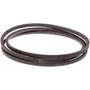 Close-up view of a rubber drive belt, commonly used in machinery.