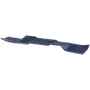 Side view of a lawn mower blade with three mounting holes.