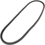 Top view of a toothed belt, likely used in machinery or automotive applications.
