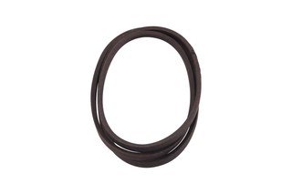Top view of a coiled rubber belt, possibly for machinery or equipment.