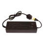 Top view of a Husqvarna power supply unit with a plug and cable.