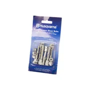 Package of Husqvarna snow thrower shear bolts displayed in a retail packaging.