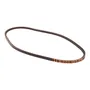 Top view of a rubber belt, likely used in machinery or equipment.