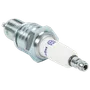 Side view of a spark plug with Husqvarna branding.