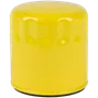Front view of an automotive oil filter.