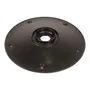 Top view of a circular disc component with multiple screw holes.