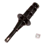 Top view of a mechanical component with a hexagonal nut beside it.