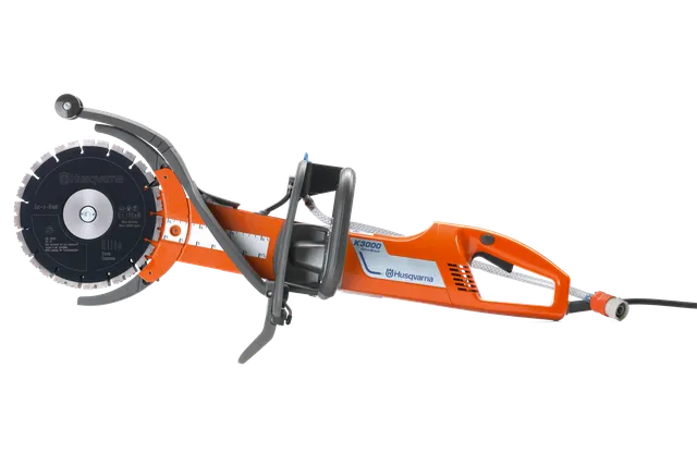 HUSQVARNA K 3000 Cut-n-break. Ergonoomilise käepidemega Husqvarna ketaslõikuri külgvaade.