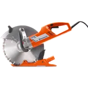 Zijaanzicht van een Husqvarna K3000 elektrische doorslijpmachine.