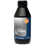 Front view of a Husqvarna 2-stroke oil bottle with a 0.1L capacity.