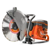Πλαϊνή όψη ενός κόφτη ισχύος Husqvarna K1270 με εργονομική λαβή και ορατή λεπίδα.