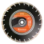 Front view of a Husqvarna MT85 diamond blade for cutting applications.