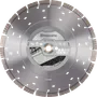 Front view of a Husqvarna Vari-Cut S65 diamond blade, designed for cutting concrete and asphalt.