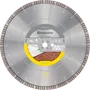 Front view of a Husqvarna Vari-Cut S25 diamond blade for cutting various materials.