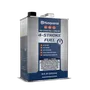 Front view of a Husqvarna 4-stroke fuel container with high octane fuel and stabilizer.