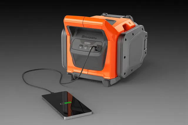 Funkcia powerbanky Svietidlo je vybavené 20 W portom USB-C, ktorý môže slúžiť ako napájací zdroj na rýchle nabíjanie iných zariadení
