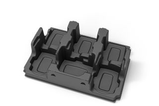 Plastic insert for battery case