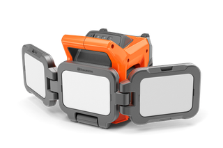 A portable LED work light designed for construction settings.