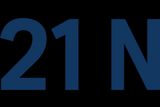 Decorative element with the number 21 and letter N.