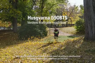 Husqvarna 590BTS. 590BTS ryggbåren blåser, funksjoner og fordeler NO