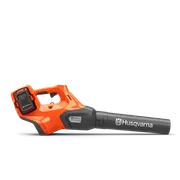 Side view of a Husqvarna battery-powered leaf blower.