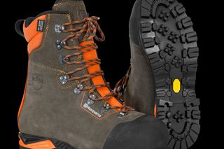 Husqvarna Protective leather boots with saw protection, Functional
