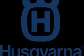 Husqvarna-logo med et stiliseret 'H' med et kronelignende design over.