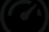 Icon depicting a speedometer gauge with a needle pointing to the right.