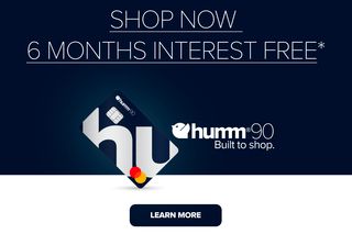 Promotional image for humm90 Platinum Mastercard offering 6 months interest-free shopping.