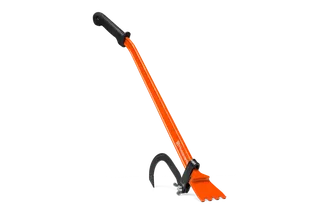 Side view of a Husqvarna log hook tool with ergonomic handle.