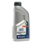 Vorderansicht einer Husqvarna Bio Chain Oil-Flasche mit X-Guard Etikett.