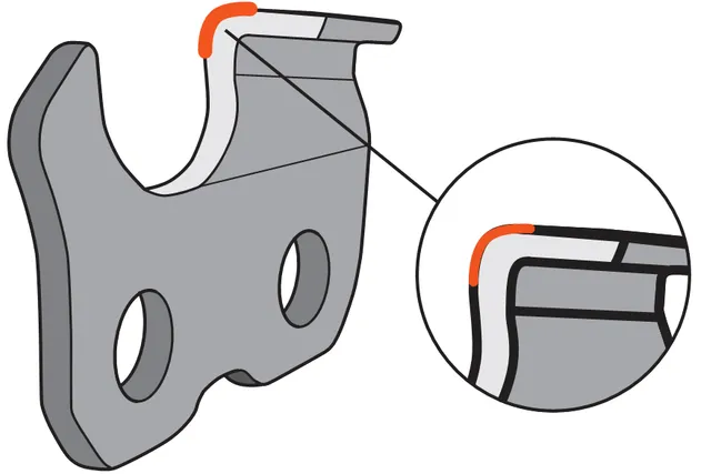 Husqvarna SP33G – Félvéső fogazat