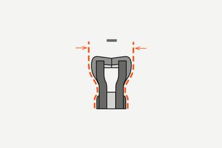 Ícone que ilustra uma ficha de alimentação com consumo de energia reduzido.