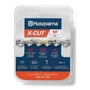 Front view of Husqvarna X-CUT 18" chainsaw chain packaging.