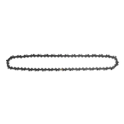 Top view of a chainsaw chain.