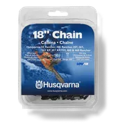 18 英寸 Husqvarna 富世华锯链的包装，适用于各种 Rancher 机型。