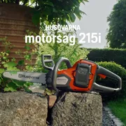 Husqvarna 215i med batteri og lader. Egenskapsfordel Batteridrevet motorsag 215i NO