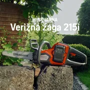 Husqvarna 215i z akumulatorjem in polnilnikom. Prednost funkcije Akumulatorska motorna žaga 215i SL