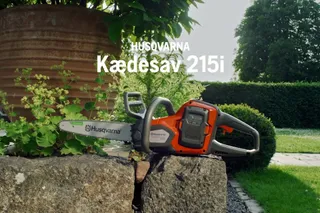 Husqvarna 215i. Funktionsfordel batteridrevet motorsav 215i DK