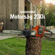Husqvarna 230i. Film om funktion Fördel Motorsåg 230i Verktygslös 16x9 SE